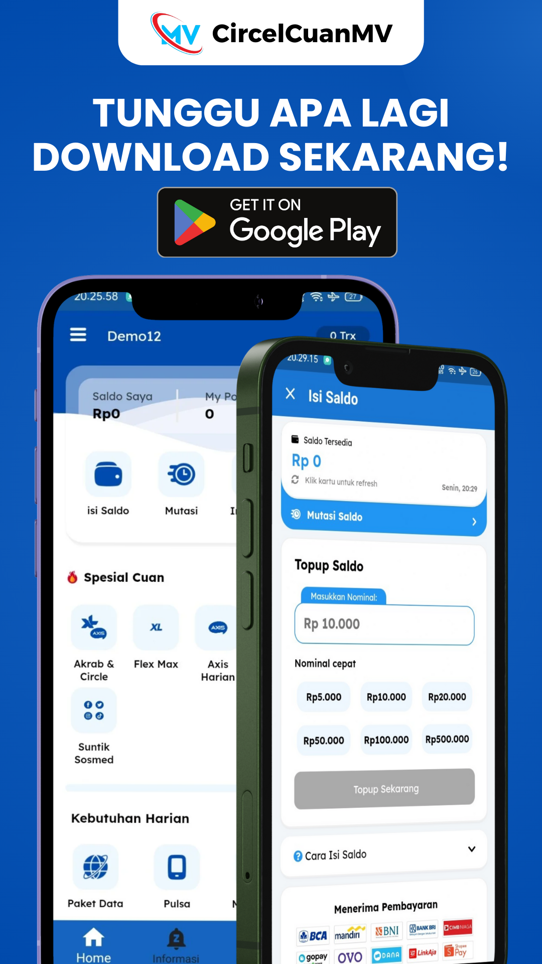 Screenshot aplikasi CIRCELCUANMV